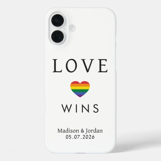Benutzerdefinierte Namen / Text Regenbogen LIEBE Case-Mate iPhone Hülle (Rückseite)