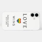 Benutzerdefinierte Namen / Text Regenbogen LIEBE Case-Mate iPhone Hülle (Rückseite (Horizontal))