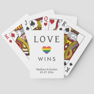 Benutzerdefinierte Namen / Text Regenbogen LIEBE Spielkarten