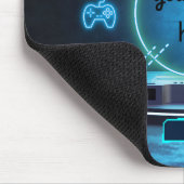 Benutzerdefinierte Namens-Gaming-Neon-Controller-P Mousepad (Ecke)