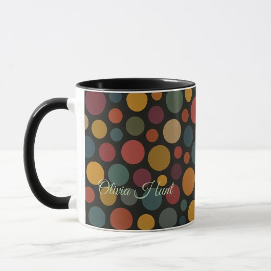 Benutzerdefinierte Namensfarbringe Tasse (Links)