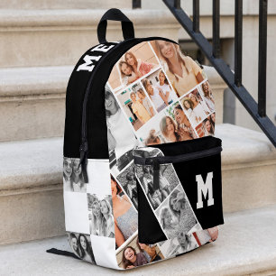 Benutzerdefinierte Namensmonogramm-Beste-Freunde-F Bedruckter Rucksack