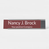 Benutzerdefinierte Namensschild für Büroschmuck (Vorderseite )