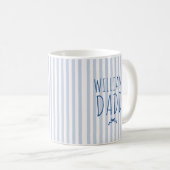 Benutzerdefinierte Namensstreifen Muster mit Bogen Kaffeetasse (VorderseiteRechts)