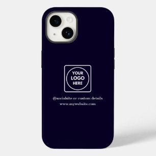 Benutzerdefinierte Navy-Blue-Geschäftslogo-iPhone- Case-Mate iPhone 14 Hülle