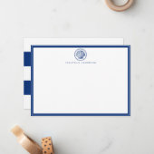 Benutzerdefinierte Navy-Notenkarte Mitteilungskarte (Vorderseite/Rückseite Beispiel)