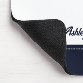 Benutzerdefinierte navyblaue weiße personalisierte mousepad (Ecke)