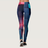 Benutzerdefinierte Neon Geometry Leggings (Rückseite)