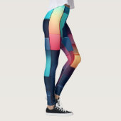 Benutzerdefinierte Neon Geometry Leggings (Rechts)