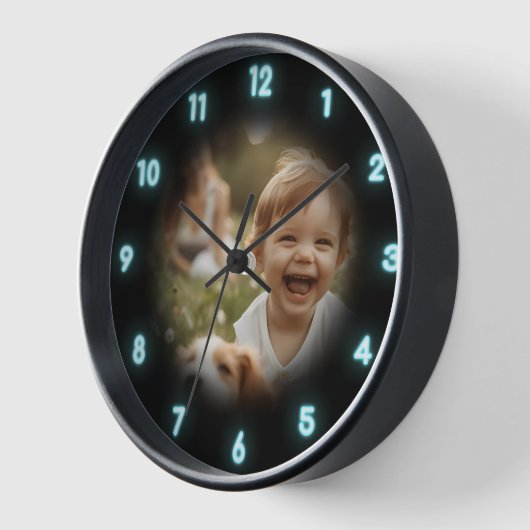 Benutzerdefinierte Neon-Glow-Effekt Personalisiert Uhr (Winkel)