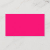 Benutzerdefinierte Neon Pink Calling Cards - Bulk Telefonnummerkarte (Rückseite)