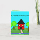 Benutzerdefinierte neue Zuhause-Gratulationskarte Karte (Rückseite)