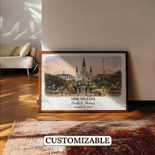 Benutzerdefinierte New Orleans Wandkunst, Louisian Poster