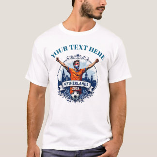Benutzerdefinierte Niederlande Fußball-Mannschafts T-Shirt