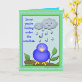 Benutzerdefinierte Niedlich erhalten Sie bald gut Karte (Gelbe Blume)