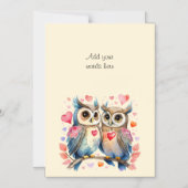 Benutzerdefinierte niedliche Eule-Magnetkarte Magneteinladung (Vorderseite)