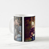 Benutzerdefinierte Niedliche Familie 2 FotoCollage Kaffeetasse (Vorderseite Links)