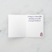 Benutzerdefinierte, Niedliche Schneeglobe-Pinguin- Karte (Innenseite)