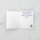 Benutzerdefinierte, Niedliche Schneeglobe-Pinguin- Karte (Innenseite)