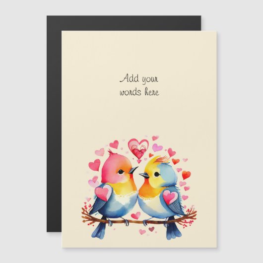 Benutzerdefinierte niedliche Vogelgrippe Magneteinladung (Vorne/Hinten)