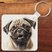 Benutzerdefinierte Niedliche Zwei-Foto-Doppelseite Schlüsselanhänger (Rückseite)