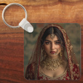 Benutzerdefinierte Niedliche Zwei-Foto-Doppelseite Schlüsselanhänger (Vorderseite)