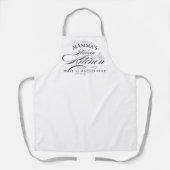Benutzerdefinierte Nonna's Italian Kitchen Elegant Schürze (Vorderseite)