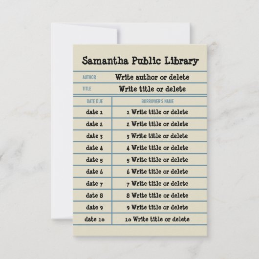 Benutzerdefinierte Notebookbibliothek Dankeskarte (Vorderseite)