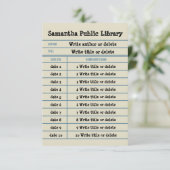 Benutzerdefinierte Notebookbibliothek Dankeskarte (Stehend Vorderseite)