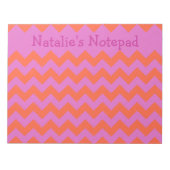 Benutzerdefinierte Notepad-, Magenta- und Bright O Notizblock (Vorderseite)