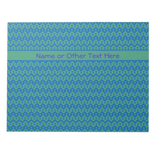 Benutzerdefinierte Notepad-Verknüpfung, Smaragd un Notizblock (Vorderseite)