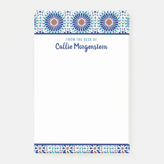 Benutzerdefinierte Notizen für das blaue geometris (Vorderseite)