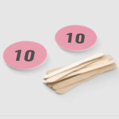 Benutzerdefinierte Nummer | Modernes Pink Game Sco Fächer (Non-assembled)