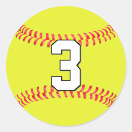 Benutzerdefinierte Nummer oder Buchstaben der Fast Runder Aufkleber