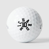 Benutzerdefinierte Nummer, Personalisierter Name D Golfball (Vorderseite)