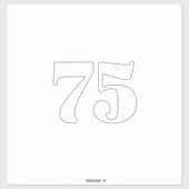 Benutzerdefinierte Nummer recycelnd bin-Trash-Stra Aufkleber (Blatt)