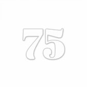 Benutzerdefinierte Nummer recycelnd bin-Trash-Stra Aufkleber (Vorderseite)