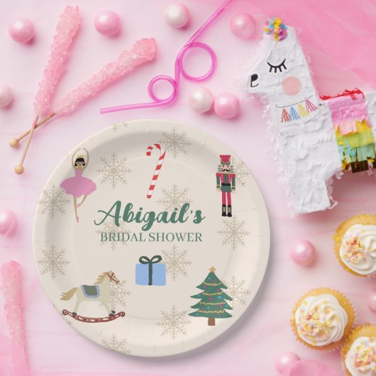 Benutzerdefinierte Nussknacker-Illustration Brautp Pappteller (Party)