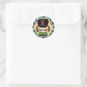 benutzerdefinierte Nutcracker-Aufkleber Runder Aufkleber (Tasche)
