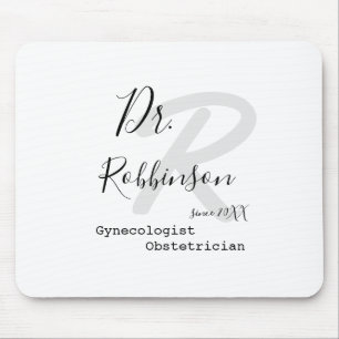 Benutzerdefinierte Obgyn Geburtshelfer Gynäkologe Mousepad
