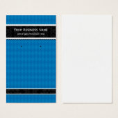 Benutzerdefinierte Ohrkarten Blue Black Business C (Vorne & Hinten)