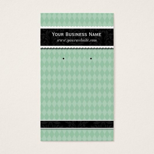 Benutzerdefinierte Ohrkarten für grüne Visitenkart (Vorderseite)