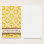 Benutzerdefinierte Ohrkarten Gelbe Vintage Grafikk (Vorne & Hinten)