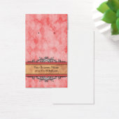 Benutzerdefinierte Ohrwurfkarten Vintag rot (Schreibtisch)