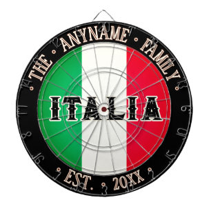 Benutzerdefinierte Old World ITALIA-Fahne Klassisc Dartscheibe