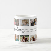 Benutzerdefinierte Oma 18 Foto-Collage Kaffeetasse (Mittel)