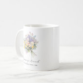 Benutzerdefinierte Oma-Bündel-Blume-Enkel Kaffeetasse (Vorderseite Links)