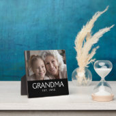 Benutzerdefinierte Oma Established Moderne Typogra Fotoplatte (InSitu)
