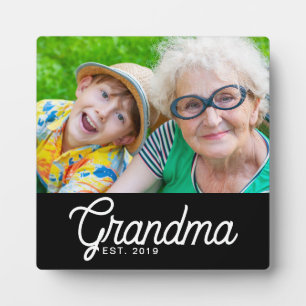 Benutzerdefinierte Oma Etablierte Moderne Schrift Fotoplatte