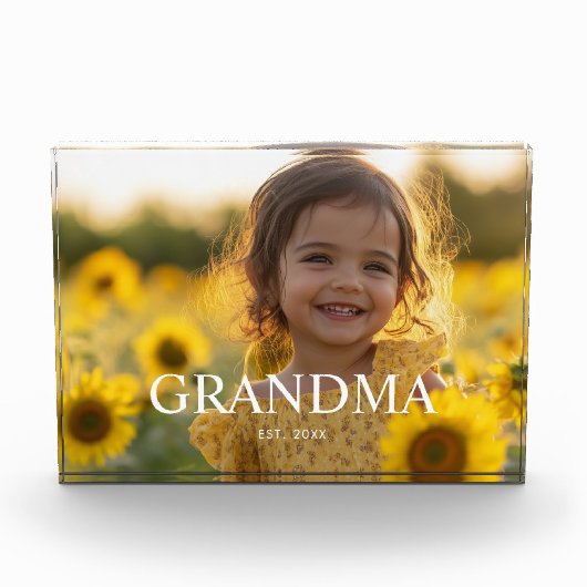 Benutzerdefinierte Oma Fotoblock (Vorderseite)